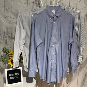 Brooks Brothers Dress Shirts Size 16 1/2-35 Lot of 3 Preowned